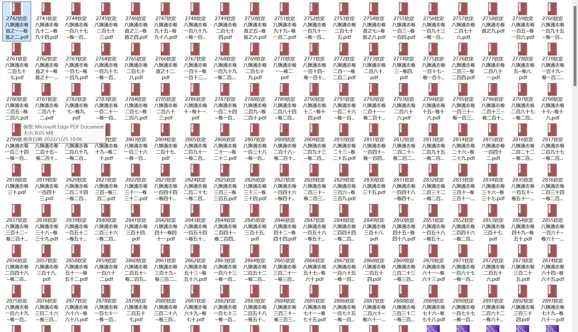 清代八旗制度史书《钦定八旗通志》pdf高清电子版