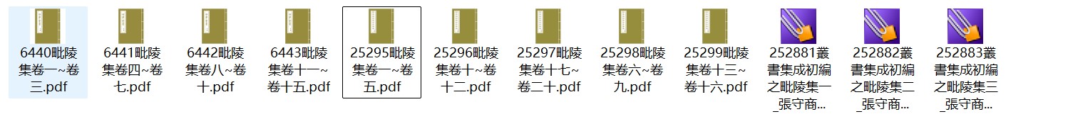 唐代独孤及和宋代张守《毗陵集》pdf高清电子版