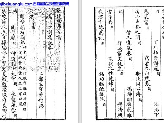 清代叶封《嵩阳石刻集记》pdf高清电子版