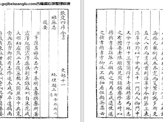明代王鏊苏州地方志《姑苏志》pdf高清电子版