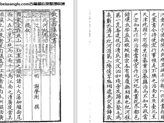 明代学者谢肇淛《北河纪/北河纪余》pdf高清电子版