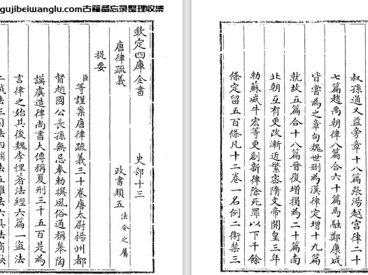 唐代重要法律文献《唐律疏义》三十卷 pdf高清电子版